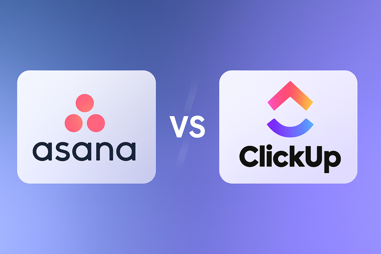 Asana vs ClickUp comparison visualization showing feature differences